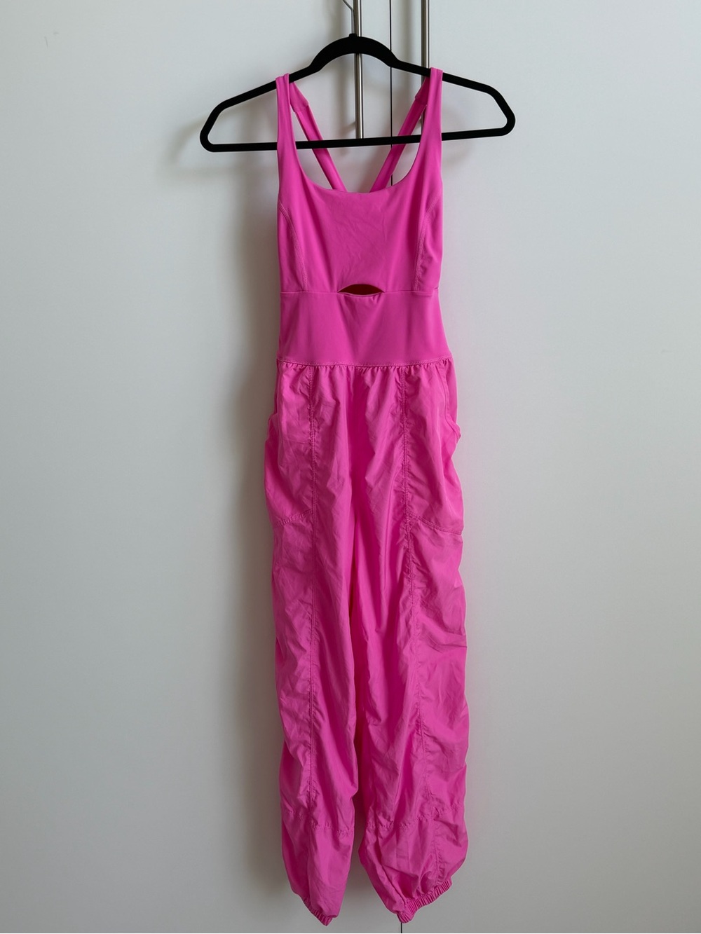 Free People Movement Righteous Runsie XS Hot Pink One Piece Activewear Jumpsuit